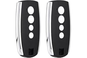 YULISPY 2 pezzi telecomando per porta del garage per King Gates Stylo 4K Stylo 2K 433MHz (nero)