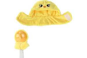 TOYMIS Housse pour Bâton Lumineux SK, Personnage de Dessin Animé Support pour Bâton Lumineux Tissu en Peluche Doux Compatible avec SK Ver1.0/2.0 (Poulet Jaune)
