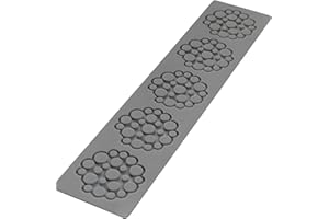 Kidia, Stampi in Silicone per Tuille, Tappetini per Decorazioni Cocktail, Pasta Sigaretta e Guarnizioni, Mini Bubbles