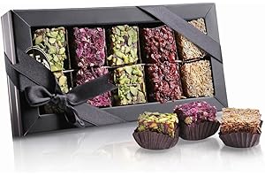 ‎MALATYA PAZARI PALANCI Palanci | Türkische Süssigkeiten Mix | Turkish Delight 280 gr. | Premium Lokum seit 1870 | Vegan | Jelly Fruit mit Granatapfel, Rosen, Rosinen, Pistazien, Kadayif | vegane Snacks | Süßigkeiten Mix