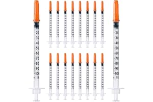 PRIMETEQ Pack 10 pcs 1 ml/cc Plastic Tube 30G (0.3 x 12.7 mm), Multi-Purpose Measuring Tools, Individually Packed (30G 1/2 Inch)