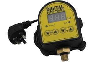 OOMVARMER Digitaler Pumpenschalter, 220 V, Druckkontrolle, für Haushaltspumpe, elektrisch (eventuell nicht mit europäischem Stecker)