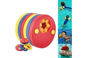 HARDINOX 6Pcs Arm Bands Swimming Float Discs Kids EVA Foam Armband Pool Set for Swim Learning
