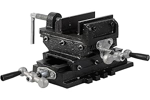 KATSU TOOLS KATSU Étau Croisé de Perceuse à Colonne 3" 75mm, Robuste Pilier Banc Perceuse 2 Axes Mécanicien Cross Slide Étau Pince pour Atelier Fraiseuse Machines