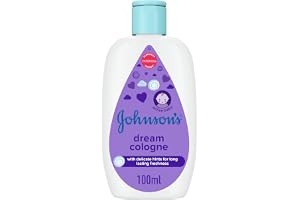 Johnson's Baby Cologne Dream Gentle Fragrance Delicate Skin 100ml | Clinically proven mild formula, alcohol free, naturally derived, free from parabens, sulphates, dyes and phthalates