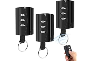 LUIRSAY 3Pcs Mando Garaje Clonador Compatible con PUJOL VARIO, Mando Garaje Universal 433,42 MHz 3 Canales, Mando Puerta Garaje compatible con PUJOL VARIO BLACK、PUJOL VARIO MARS、PUJOL VARIO OCEAN