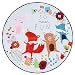 Produktbild BeBeCute Kinderteppich Rund Krabbeldecke Groß Gepolstert spielmatte Baby Spieldecke Aufräumsack Outdoor Teppich Rund Weich