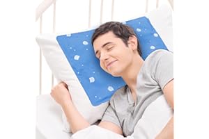 HERB LIFE Pillow Ice Pad, Large Ice/Hot Pack, Pet Cooling Mat, Dog Cooling Pad, Gel Ice Pad for Pillow, Children's Sleeping Head Cooling Ice Pack, Ice Pad for hot Flashes, Night Sweats(11.6X15.9in)