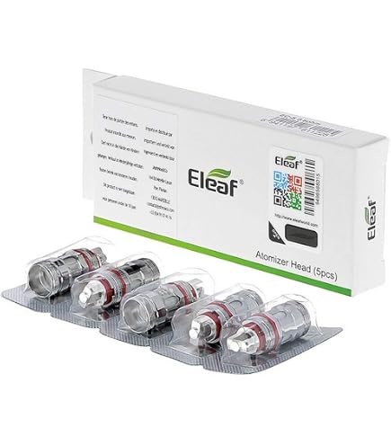 lot de 5 rsistances eleaf ello hwn 0.20 ohms - Sans nicotine ni tabac :  Amazon.fr: High-Tech