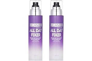 UCANBE Fijador de Maquillaje Spray (2 Frascos), Setting Spray Control del Aceite, Spray Fijador Maquillaje Mate Larga Duración (200ml por Frasco)