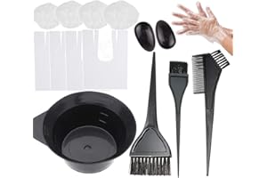 RICHMOHO Hair Dye Tint Brush and Bowl Set - Hair Dye Coloring Bleach Bowl Comb Brushes Tint Kit Set 18Pack