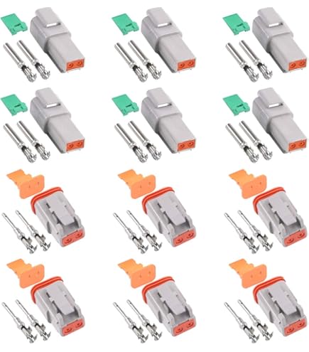 YIXISI Connettori Elettrici 6.3mm 1 Pin - 10 Paia Maschio/Femmina Con Cavo 100mm - Per Auto, Moto, Barche - Foto 7