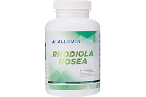 ALLNUTRITION Adaptogeny dla lepszej odporności i równowagi ciała Codzienny element diety Zdrowy suplement Dobre wsparcie treningu Witaminy Minerały 90 kapsułek Rhodiola Rosea