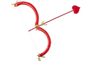 AUNAEYW Cupid Mini Bow Arrow Set-Valentine's Day Red Cupid Costume Cosplay Accessories Photo Props Halloween Party Performance Supplies for Adults Kids