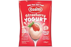 EasiYo Strawberry Flavoured Yogurt Base Sachet - 1 x 230g