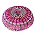 Produktbild squarex Kissenbezug, 80 x 80 cm Große Mandala Boden Kissen Rund Bohemian Meditation Kissenbezug osmanischen Pouf, Kissen Protektoren, Polyester, D, Size:80*80cm