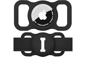 Mugust Obroża dla psa na AirTag, Air Tag, etui na GPS, silikonowa, ochrona przed zgubieniem, opaska na rękę dla zwierząt domowych, wodoszczelna zawieszka, etui ochronne, akcesoria, tracker zwierząt