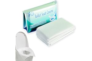 WOOXDYUK Confezione da 60, assorbenti igienici usa e getta, copriwater lavabili, carta igienica ad acqua solubile, tappetino WC, assorbenti igienici usa e getta, copriwater, ideale per i viaggi, bagni pubblici