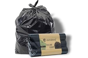 AiTodos® 30 Soppåsar 100L, LxH: 95x80cm, Knytsnöre, Svart, PE-Material | 3 Rullar à 10st. Knytsnöre, Kraftiga, Läcksäkra, Slitstarka. Perfekt för DIY, Trädgård och Utomhusbruk