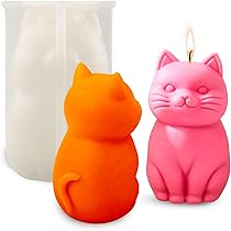 Kaarsvorm kat vorm kaars siliconen mal voor het maken van