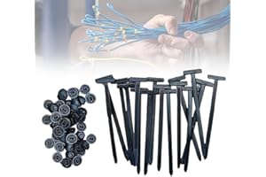 TOERJII Serre Cable,2025 Neu Attaches Autobloquantes Universelles en Nylon Rivets en Plastique pour Réparation Automobile, Fixation Rapide et Trou (50 Pcs)