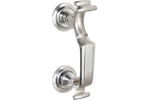 House of Brass Satin Chrome 8" Doctor Door Knocker - Bolt Centres 120mm