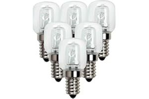 PW TOOLS 1/4/6 Stück Backofenlampe Ofenglühbirne E14 25W Ofen Glühbirnen, Backofen Glühbirne Hitzebeständig Bis 500 Grad, für Backofen, Mikrowelle, Kühlschränke