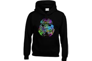 JLB Print Trooper Helmet Paint Splash Space Wars Sci Fi Movie Film Inspired Premium Quality Unisex Hoodies for Men and Women