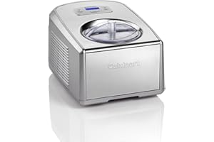 Cuisinart ICE100E Professional Maszynka Do Lodów, Stal Nierdzewna, 150 W, 1,5 L, Srebrny