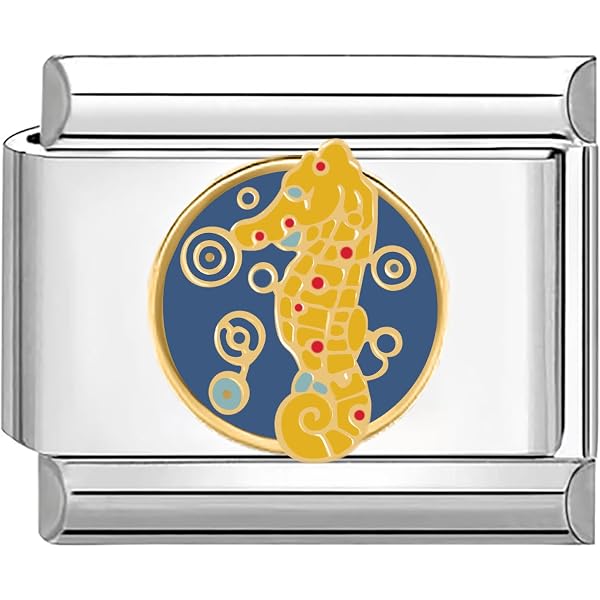 Quiges Modulo Charm Link 9 Mm In Acciaio Inox - Lettera T Per Bracciali Italian Links, Gioiello Personalizzabile, Regalo Unico