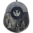 Tidoneam Scottish Kilt Sporran Thistle Badge Antique Finish/Mens Kilt Sporran