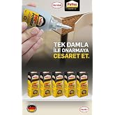 Pattex Pro Power S&uuml;per Yapıştırıcı, 15 Gr, 5 Adet, Hızlı Tutuş, &Ccedil;ok Y&uuml;zeyli, Porselen, Seramik, Plastik, Ahşap, Metal i&ccedil;in