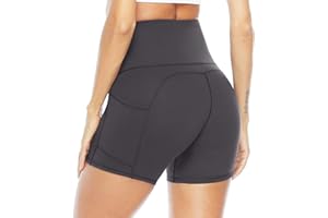 JOYSPELS Kurze Sporthose Damen Leggins Kurz Radlerhose, Blickdicht & Taschen & High Waist Leggings für Sommer Sport Training Gym Yoga Fitness Yoga