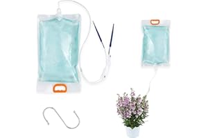 Vlecexs 3,5L Tropfbewässerungssystem Pflanzen BewäSserung Automatische Twei Steuerventile Kunststoff Bewässerungsgerät Bäume Pflanzenbewässerung Zimmerpflanzen Blumentopf Urlaubsbewässerung