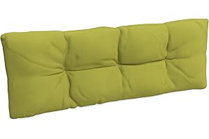 POKAR Cojín-Respaldo aconchadas 120x40x12cm para Europalés/Europalet, cojín para jardín o terraza, cómodo Respaldo para sofá de paletas DYI, Interior y Exterior, sin palés, Lima