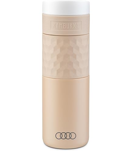 Audi 3292500110 Isolierbecher Trinkflasche Isolierflasche Ringe Logo 500ml grün