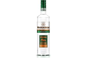 Moskovskaya Vodka 70cl 38% ABV, Classic Spirit Distilled From Natural Ingredients, Enjoyed in Mixers, Tonics, Cocktails & Shots, Made in Riga Latvia