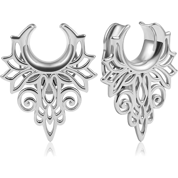 Vankula Écarteur Oreilles 1 Paire Selle Plug Tunnel Spiral Acier Inoxydable - Étirement Piercing De 8mm à 25mm Pour Femmes Et Hommes