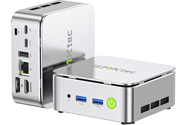 GMKtec Mini PC Ryzen 5 3500U (4C/8T, 4,5GHz), 16Go DDR4, 256Go SSD, USB-C, WiFi 5, BT 5.0, W11 Pro – Mini Ordinateur NucBox G10 pour Bureau et Usage Quotidien
