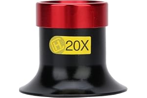 JOYZAN 20x Orologiaio Lente, Ingrandimento Gioiellieri Lenti, Oculare per Orologiaio, 20x Monocolo Ingrandimento, Monocolo Tascabile Lavori Ravvicinati Strumento per Timbro Filatelico Moneta Gemme Tascabili