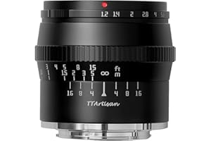 TTARTISAN 50mm F1.2 Obiettivo per fotocamere APS-C Obiettivo primario a grande apertura con messa a fuoco manuale per Fuji X Mount