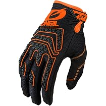 Motorrad-Handschuhe Cross Enduro – Schwarz Mit Orange, Belüftet & Verstellbar, Größe XL