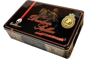 Original Dresdner Stollen (Christstollen) von Emil Reimann 1kg in edler Metalldose, Edition Fürstenzug - Luxus-Edelausführung