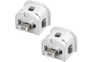 2 Pack Motion Plus for Wii, TechKen Motion Plus Adapter Compatible with Wii Remote Controller