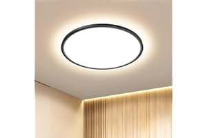 OTREN Plafonnier LED Rond 36W, 3000K Éclairage de Plafond, 3240LM Lumiere Moderne, Luminaires Intérieur pour Salon, Chambre, Cuisine, Salle de Bain, Φ30CM*H2.4CM