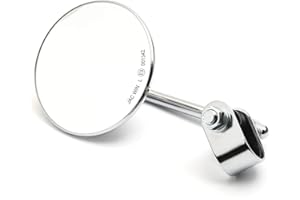 Dock66 Motorcycle Parts "Custom Spiegel rund 4"" chrom, E-Zulassung, kurzer Arm mit Lenkerklemme"