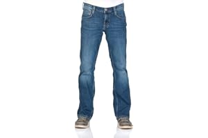 MUSTANG Jeans Herren Stretch Oregon Bootcut Jeanshose Hose Denim Schwarz Blau 30 31 32 33 34 36 38 40 42 44