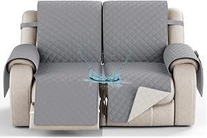 YNJJKA Reclining Chair Cover Sofa Covers Recliner 4 3 2 1 Seater Protector Waterproof for Armchair Chair, Non-Slip Fabric Couch Armchairs Protectors Pets(2129,2 SEATER 54")