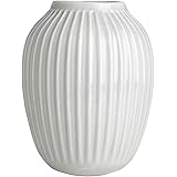 Kähler Omaggio Vase 12,5cm - Skandinavische Porzellanvase Mit Handbemalten Streifen
