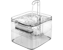 NPET Cat Dog Water Fountain for drinking, Pet Drinking Fountain for cats, Automatic Cat Water Dispensers For Dogs, Ultra Sile